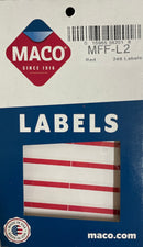 FILE FOLDER LABELS - RED