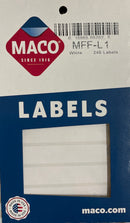 FILE FOLDER LABELS - WHITE