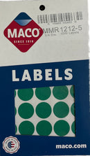 COLOR ROUND LABELS - GREEN