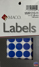 COLOR ROUND LABELS - DARK BLUE