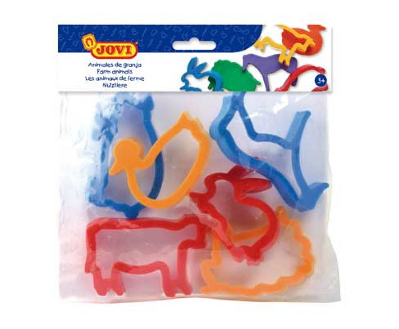Moldes de corte para plastilina- animales de la granja
