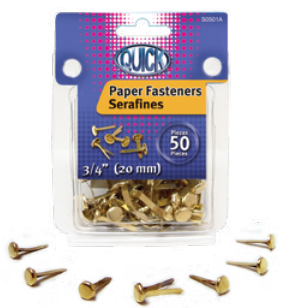 Paper Fasteners 3/4″, 50pcs