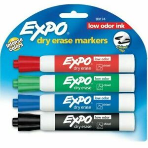 Set Marcadores Expo Chisel Point Dry Erase Marker- Classic Colors