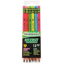 Lapiz grueso triangular neon Ticonderoga- caja de 12